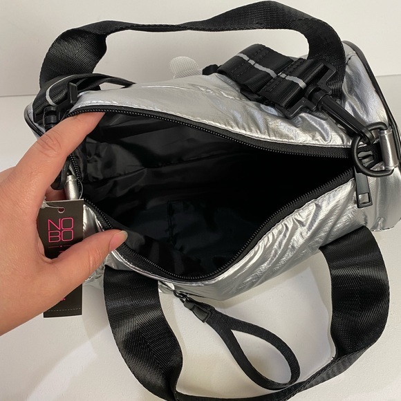 Brand New Silver Bag with Long wide Strap - Picture 6 of 6